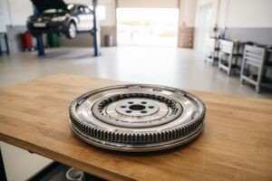 Двухмассовый маховик DSG на верстаке автосервиса — замена маховика VW Lamando