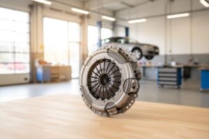 Блок сухого сцепления DSG 7 DQ200 на верстаке — замена сцепления VW Lamando